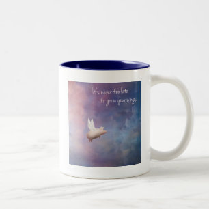 Ihre Flügel wachsen Zweifarbige Tasse