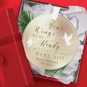 Ihre Flügel waren fertig Foto Memorial Keepake Dov Ornament