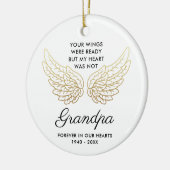 Ihre Flügel waren fertig für eine maßgeschneiderte Keramik Ornament (Links)