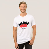Ihre Foto-Art oder -Logos oder -Texte Personalisie Tri-Blend Shirt (Vorderseite voll)
