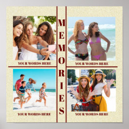 IHRE FOTO-ERINNERUNGEN SIND LEICHT ZU FÜLLEN POSTER