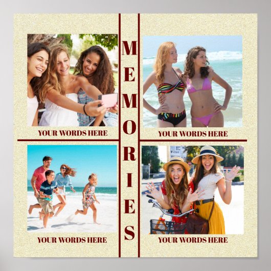 IHRE FOTO-ERINNERUNGEN SIND LEICHT ZU FÜLLEN POSTER (Vorne)