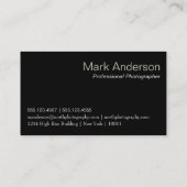 Ihre Foto Fotografie Business Card C2 Visitenkarte (Rückseite)