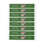 Ihre Foto-Grün Mele Kalikimaka Rücksendeadresse (Bogen)