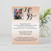 Ihre Foto-Hochzeits-Einladungen Einladung (Stehend Vorderseite)