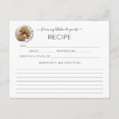 Ihre Foto-Kalligraphie-Rezept-Karte Begleitkarte (Vorderseite)