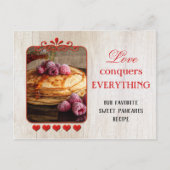 Ihre Foto Lieblings-Sweet-Rezept-Vorlage Postkarte (Vorderseite)