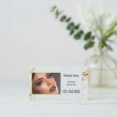 Ihre Foto Marmorkarte Beauty Termin Visitenkarte (Stehend Vorderseite)