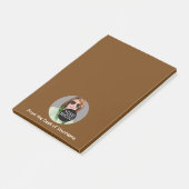 Ihre Foto-Mitteilung fertigen dieses leicht Brown Post-it Klebezettel (angewinkelt)