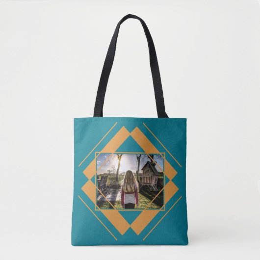 IHRE Foto- & Monogram Geometric Mustertüten Tasche (Vorderseite)
