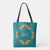 IHRE Foto- & Monogram Geometric Mustertüten Tasche (Rückseite)