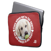 IHRE FOTO- & Monogramm-Ärmel weit weg vom Laptop Laptopschutzhülle (Vorderseite Links)