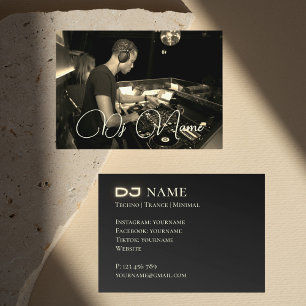 Ihre Foto Music DJ Business Card Visitenkarte
