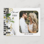 Ihre Foto-Musik Save the Date Postkarte (Vorderseite)