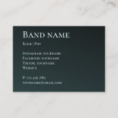 Ihre Foto-Musikband-Gruppe Business Card Visitenkarte (Rückseite)