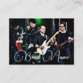 Ihre Foto-Musikband-Gruppe Business Card Visitenkarte (Vorderseite)