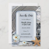 Ihre Foto Nautic Beach Save the Date Karte (Vorderseite)