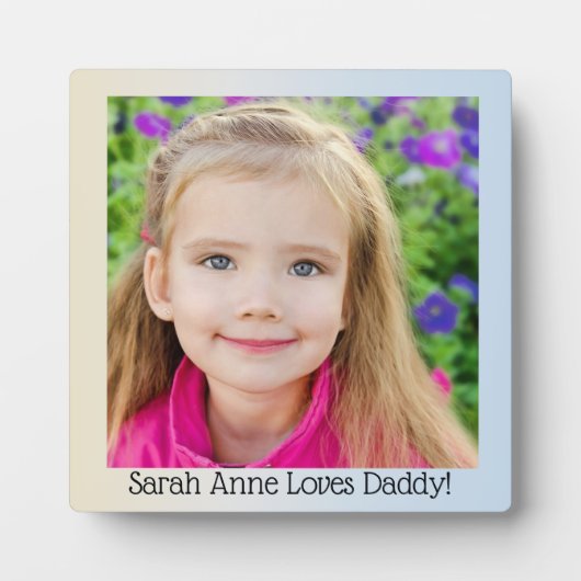 Ihre Foto Plaque Fotoplatte (Vorderseite)