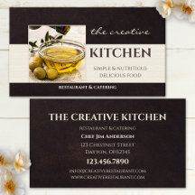 Ihre Foto Restaurant Catering Business Card