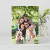 Ihre Foto Script-Liebe Einladung (Stehend Vorderseite)