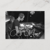 Ihre Foto Techno Music DJ Business Card Visitenkarte (Vorderseite)