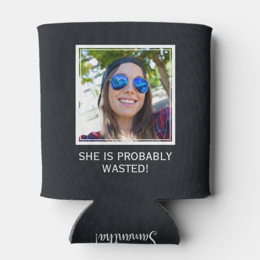 IHRE FOTO- u. TEXT-Gewohnheit kann cooler Dosenkühler (Rückseite)