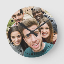 IHRE FOTO-Uhr Runde Wanduhr