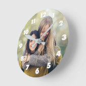 IHRE FOTO-Uhr Runde Wanduhr (Winkel)