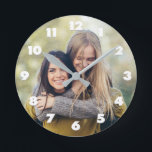 IHRE FOTO-Uhr Runde Wanduhr<br><div class="desc">Sehen Sie in meinem Geschäft nach,  um mehr kundenspezifische Foto-Produkte zu erhalten.</div>