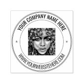 Ihre Foto- und benutzerdefinierte Textrunde, selbs Permastempel (Design)