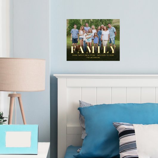 Ihre Foto- und Quotenfamilie Elegant-Minimal beibe Foliendrucke (In Situ (Schlafzimmer))