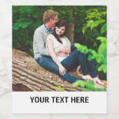 Ihre Foto- und Textmarken Weinetikett (Einzelnes Label)