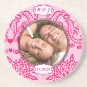 Ihre Foto-Untersetzer Daten und Initialen Untersetzer (Vorne)