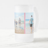 Ihre FotoCollage und Personalisierter benutzerdefi Mattglas Bierglas (VorderseiteRechts)