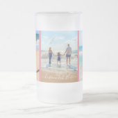 Ihre FotoCollage und Personalisierter benutzerdefi Mattglas Bierglas (Mittel)