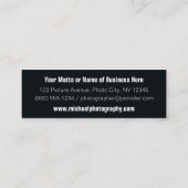 IHRE Fotograf-Geschäftskarten der FOTOS Mini Visitenkarte (Rückseite)