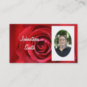 Ihre Fotografie mit einer schönen Grenze Visitenkarte (Rückseite)