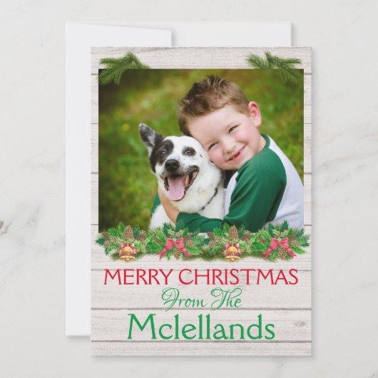 IHRE FOTOKARTE FEIERTAGSKARTE (Vorderseite)