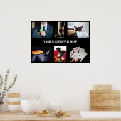 IHRE FOTOS benutzerdefinierte Collage Template Pos Poster (Küche)
