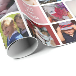 Ihre Fotos | Custom Oma 51-Image Collage Gift Geschenkpapier