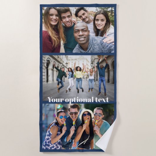 IHRE FOTOS Handtuch für den Strand (Vorderseite)