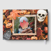 IHRE FOTOS im Halloween Frame Custom Gästebuch (Rückseite)
