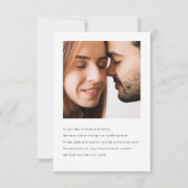 Ihre Fotos minimalistisch ändern das Datum der Hoc Einladung (Rückseite)