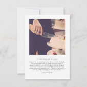 Ihre Fotos minimalistische Hochzeit danke Karte (Rückseite)