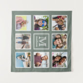 IHRE FOTOS, MONOGRAM & FARBEN-Tapeten Wandteppich (Vorderseite (Horizontal))