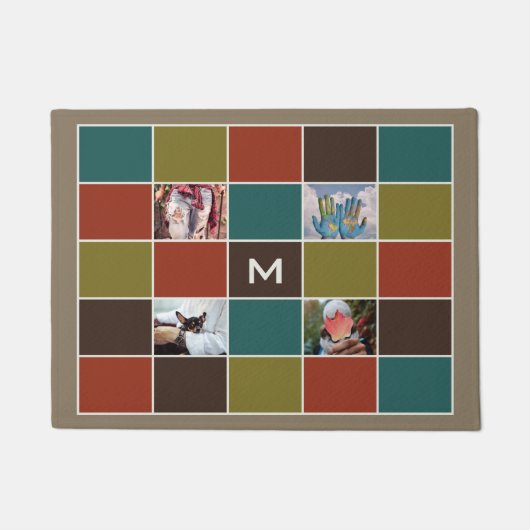 IHRE FOTOS & MONOGRAM Türmatten Fußmatte (Vorderseite)