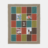 IHRE FOTOS & MONOGRAM Vliesdecke Fleecedecke (Vorderseite)