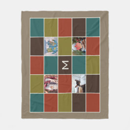 IHRE FOTOS & MONOGRAM Vliesdecke Fleecedecke