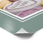 IHRE Fotos, Monogramm- und Farbposter Poster (Ecke)