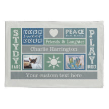 IHRE FOTOS & NAME Custom Schlafzimmerpillowcase